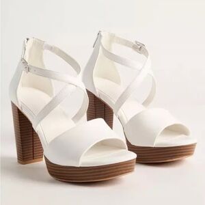 Torrid Crisscross Platform Heeled Sandal